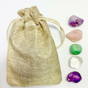 Love & Harmony Crystal Tumbled Set Crystal Reiki Quartz Healing