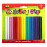 2x Clay Modelling 18pk Moulding Strip Kids Toy Sticks Colours Art Craft