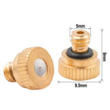 20pcs Brass Misting Nozzles Water Mister Sprinkle fits Cooling System 3/16 0.3mm