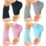 1pair Heel Socks Silicone Gel Cracked Foot Skin Care Protector SleevePain -Pink