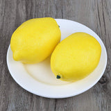 (10 Pcs) - SAMYO Fake Fruit Home House Kitchen Party Decoration Artificial Lifelike Simulation Yellow Lemon 10pcs Set