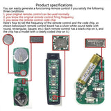 2x Universal 433MHZ Remote Control Garage Door Gate Car Cloning Wireless Key Fob