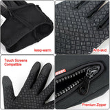 Winter Gloves Cycling Touch Screen Gloves Waterproof Outdoor Skiing Hiking XL