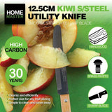 4x Kiwi Paring Brand Knife Set Stainless Steel