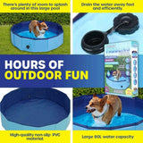 Dog Pool Folding Puppy Splash Bath Portable Paddling Summer Swim Outdoor 80L