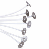 100PCS Candle Wick Core Pre Waxed With Sustainers Cotton DIY Candle Making 20cm