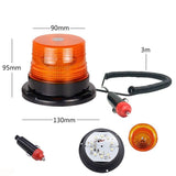 2PCS Emergency Car Beacon Strobe Amber LED Light Flashing Warning Rotating Lamp