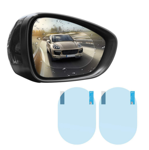 2pcs Car Rear Mirror Waterproof Anti-Fog Film Side Window Glass Films Rain-Proof