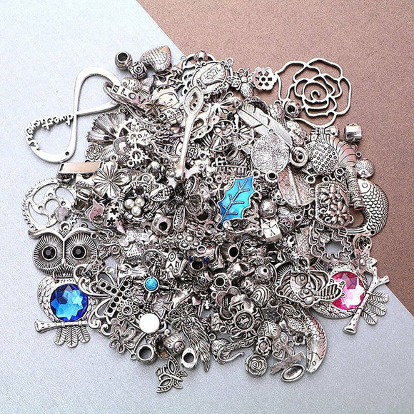 Bulk Tibetan Silver Mixed Charms Pendants Jewelry DIY Making Craft Finding Mod1