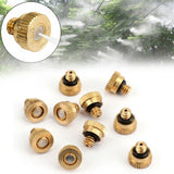 20pcs Brass Misting Nozzles Water Mister Sprinkle fits Cooling System 3/16 0.3mm