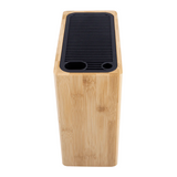 Appetito Rectangle Universal Knife Block Kitchen Tools - Bamboo