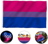 Bisexual Large Flag 150x90cm Bi Sexual Pride LGBT Lesbian Gay Rainbow Mardi Gras