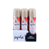2x Impulse Deodorant True Love Perfume in a Spray Body Fragrance 75ml