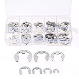120pcs Stainless Steel E-Clip Assortment Tool Kit Retaining Circlips 1.5-10mm