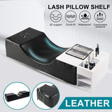 Eyelash Extension Neck Pillow &  Shelf Organizer PU Leather Salon Beauty