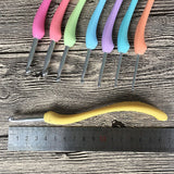 8x Sewing Tool Crochet Hooks Kit Yarn Knitting Needles Ergonomic Grip Set DIY