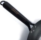Carbon Steel Wok for Electric Induction and Gas Stoves Lid Spatula 12.5 Inches