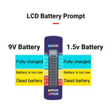 1x Battery Tester Universal LCD Digital Checker C D N AA AAA 9V 1.5V Button Cell