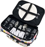 Picnic Basket For 4 Person Sachi Insulated Outdoor Cooler Nordic Geo