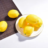 10pcs Fake Fruit Lifelike Lemons Simulation Yellow Lemon Artificial Fruit Decorations for Still Life Paintings Home House Kitchen Party Decoration