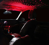 Atmosphere USB Roof Car Star Ceiling Lamp Night Lights LED Sky Laser - Red