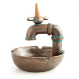 Faucet Tap Backflow Incense Burner & Ashtray Cone Holder