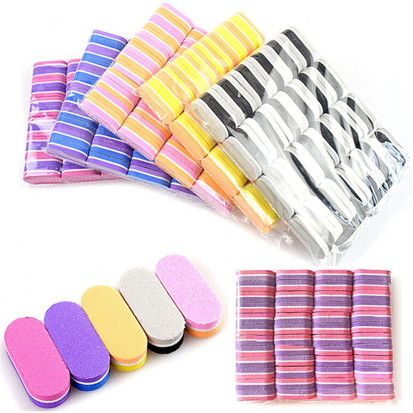 10pcs Nail File Buffer Block Sanding Sponge Acrylic Nail Art Buffing Block Asstd