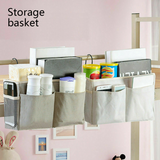 Bedside Caddy Hanging Storage Bed Holder Couch Organizer Bag Pocket - Grey