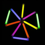 2x Glow in the Dark Sticks Tube Hook Glowsticks Lanyard Fun Party Decor 15cm