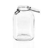 Clear Glass Jars Clip Candy Food Seasoning Condiment Storage Container 5L