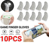 10 Pcs Mobile Finger Sleeve Touch Screen Game Controller Sweatproof Gloves