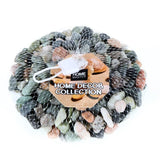 Decorative Pebbles Stones Garden Walkway Aquarium Fish Tank Mixed Colour 500g