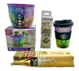 The Essence of Zen Gift Set White Sage Smudge Ceramic Bowl Bamboo To Go Cup