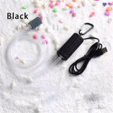 Ultra Silent Portable Mini USB Aquarium Fish Tank Oxygen Air Pump Energy Black