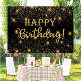 Happy Birthday Backdrop Banner Background Cloth Photo Props Party Decoration B