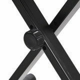 Adjustable Keyboard Stand Portable Piano Stool Seat Folding Bench Chair 4 Way