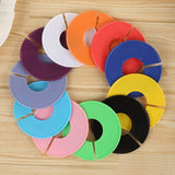 20Pcs Round Size Dividers Clothing Blank Rack Clothes Stores Hangers Ring DIY