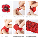 1000pcs Wine Red Shades Silk Petals Flowers Rose Wedding Event Scatters Flower