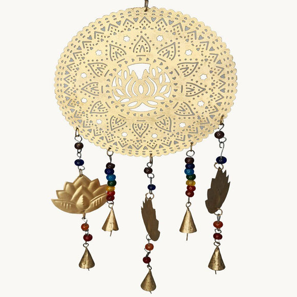 Mandala Lotus Bells Hanging Bells Decoration Home Wall  20 X 50cm