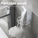 Toothbrush Holder Wall Mount Sucker Bathroom Suction Cup ToothpastStorage Grey