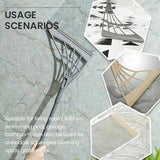 Multifunctional Magic Broom Mop Wiper Scraper Dust Floor Rubber Cleaning - Grey
