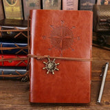 Vintage Style Pirate Belt Notebook Inside Brown Paper 75 sheets Coffee DIY