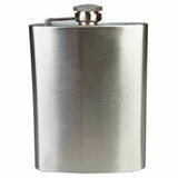 Portable Flask  Stainless Steel with 4 shot glass Funnel Purse Travel Set