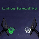 Glow In The Dark Fluorescence Light Up Basketball Net Basketball Hoop Shooting