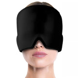 Headache Pain Relief Cap Migraine Hat Hot Cold Therapy - BLACK