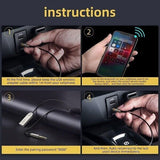 Baseus Wireless Bluetooth 5.0 Receiver Dongle Car AUX Music 3.5mm Adapter Cable