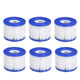 6pcs Lay Z Spa Filter Cartridge Size VI 58323 Bestway Replacement Cartridge