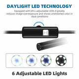 Waterproof HD Endoscope USB Type-C Borescope Inspection Snake Camera Android 2M