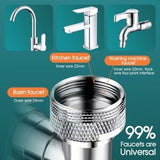 Extension Rotate Robotic Faucet Extender Arm Tap Universal 1080 Swivel Spray TK