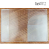 Clear Matte Transparent Passport Cover Protector Travel Holder Organiser Wallet